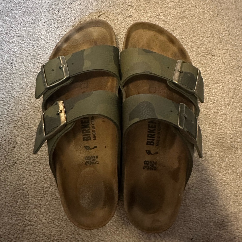 Birkenstock Camo Green Sandals
